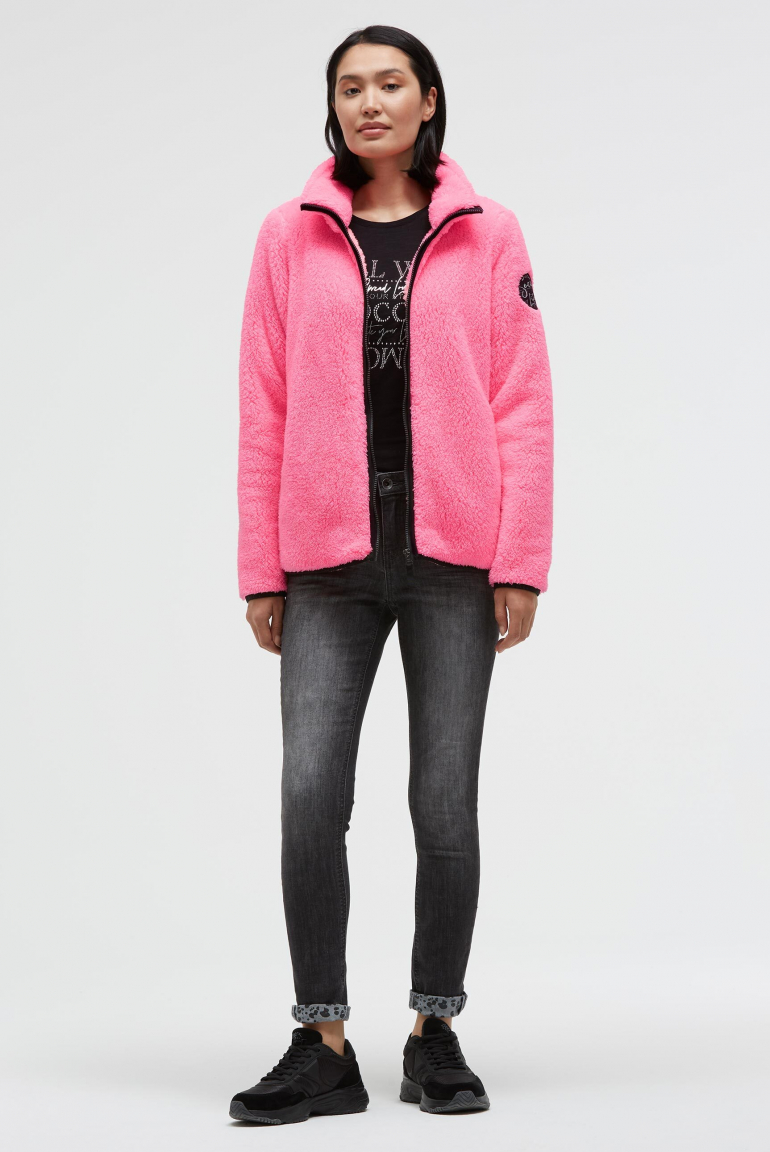 Fleecejacke mit Sherpa-Optik
