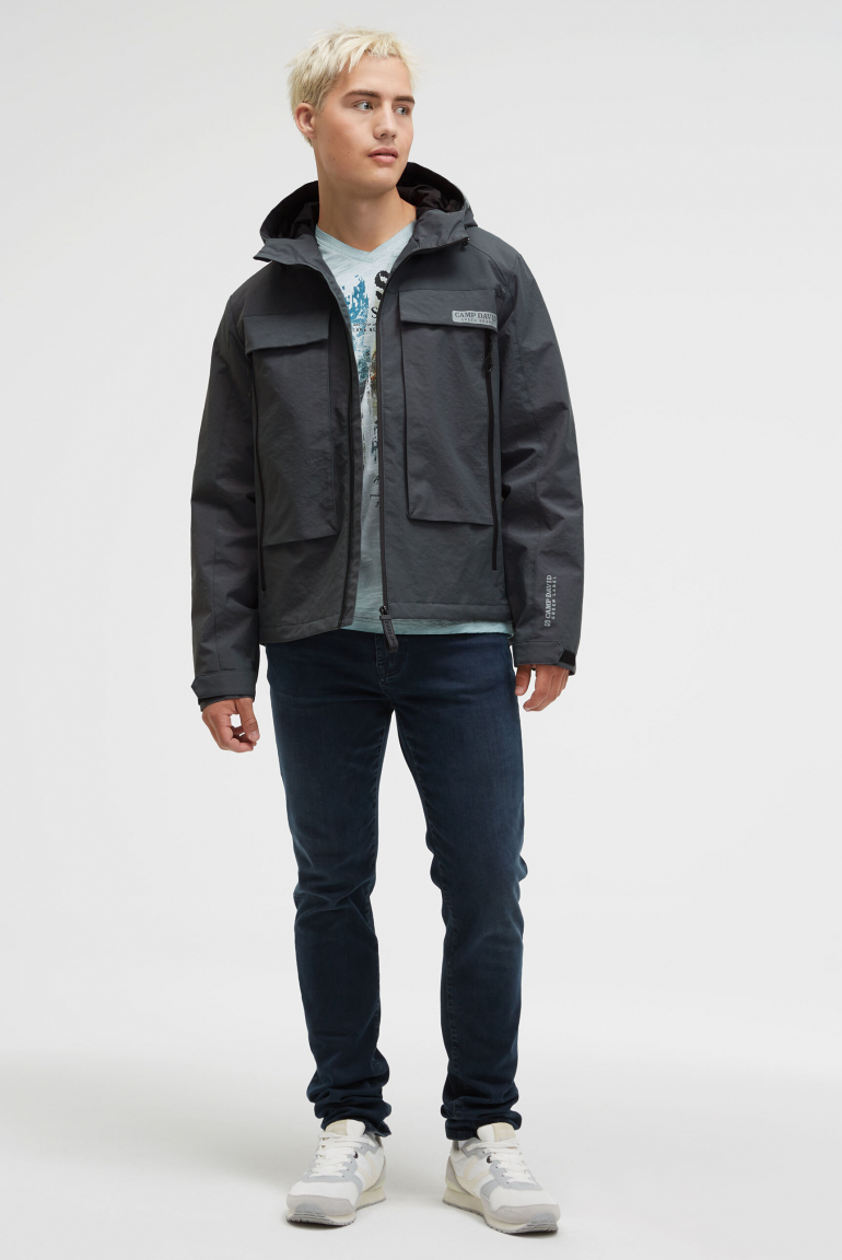 Funktionsjacke mit Kapuze