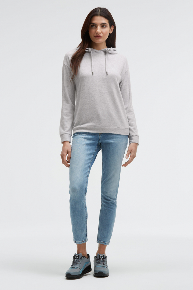 Hoodie aus Flauschstrick