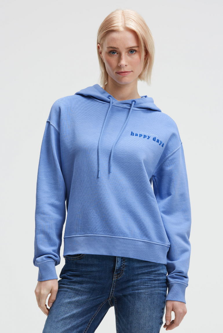 Hoodie mit dekorativem Rücken-Artwork