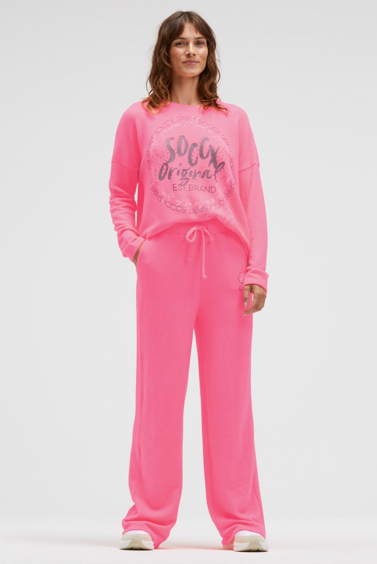 Hose aus Flauschstrick Relaxed Fit