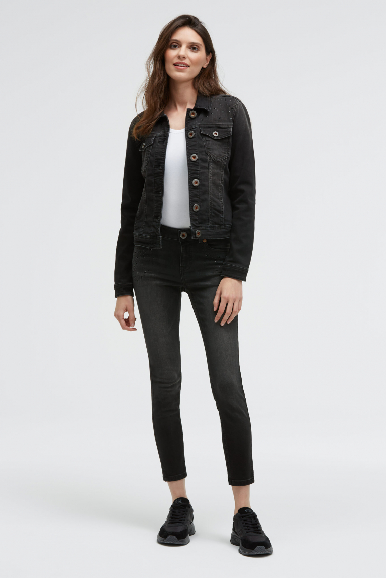 Jeansjacke JU:NE mit Schmucksteinen