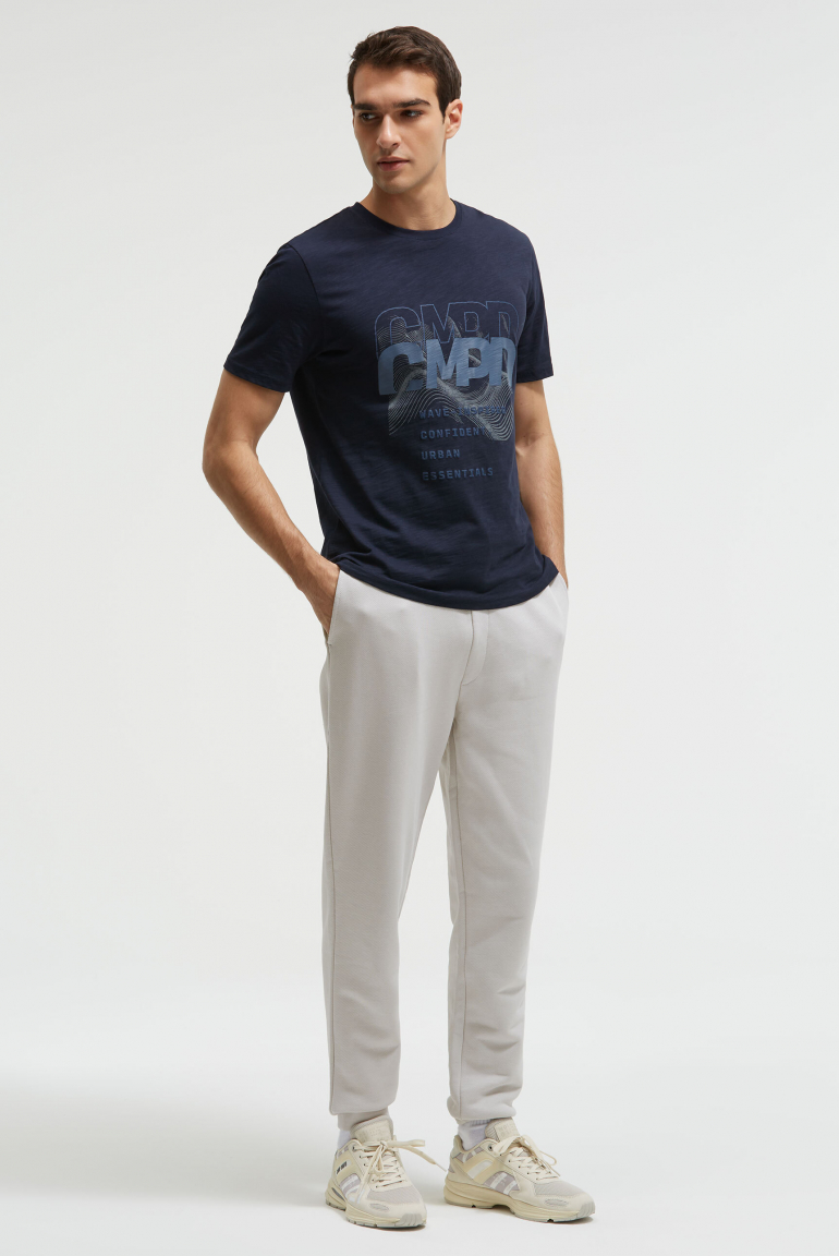 Jogger aus Heavy Jersey mit Twill-Struktur