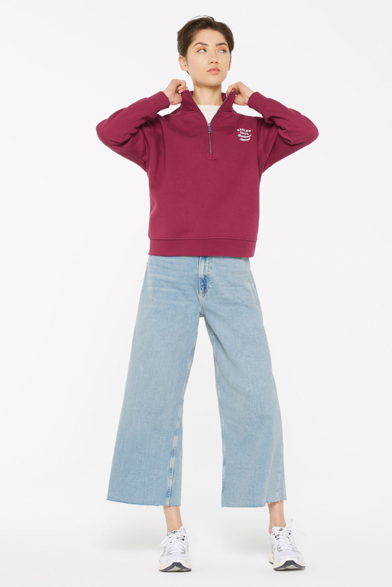 KAY-LA Troyer-Sweatshirt mit Back-Print