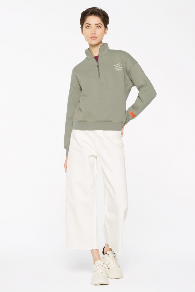 KAY-LA Troyer-Sweatshirt mit Back-Print