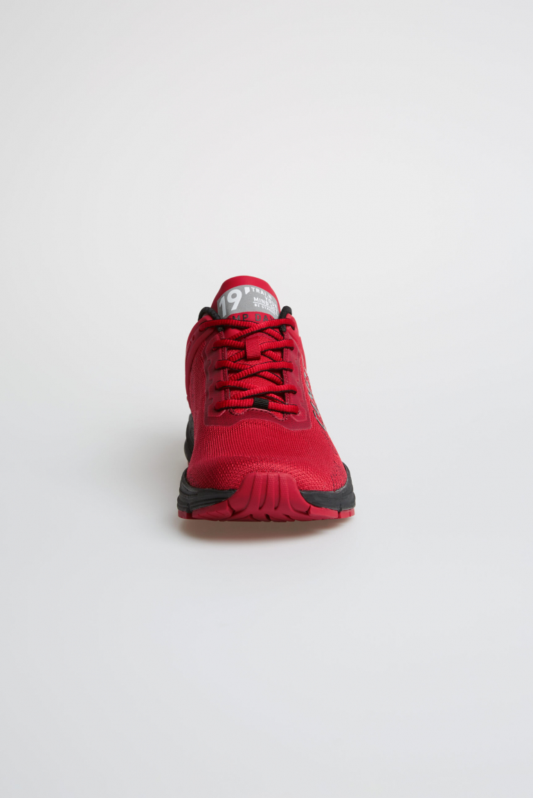 Leichter Sneaker im Knit-Design mit Logo Artwork
