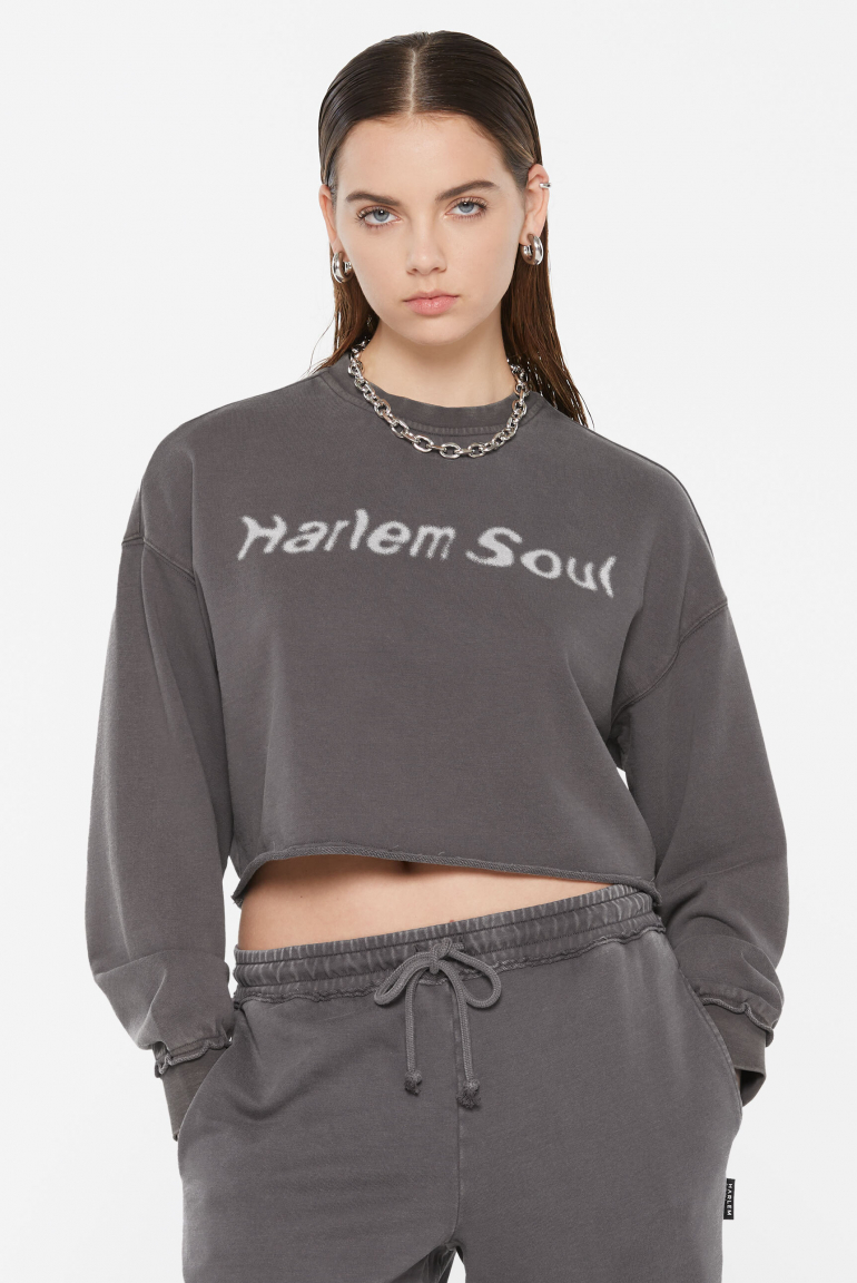 LO-LA Cropped Sweatshirt printed