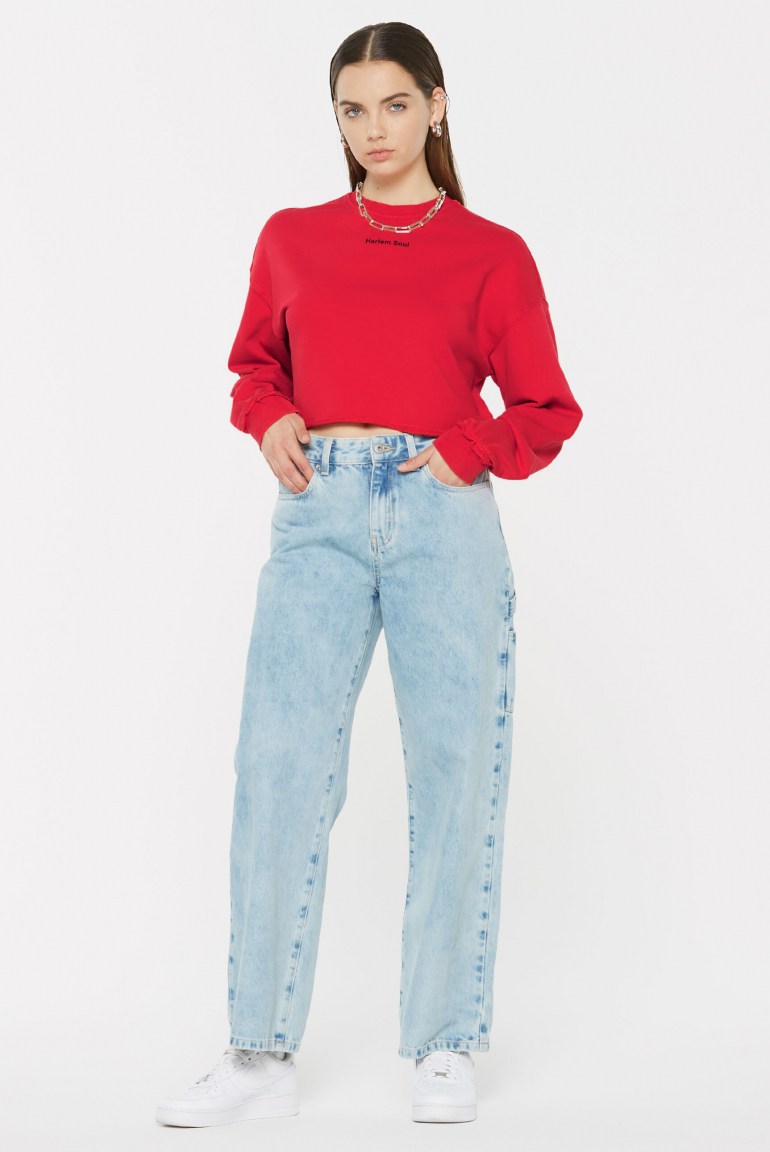 LO-LA Cropped Sweatshirt printed