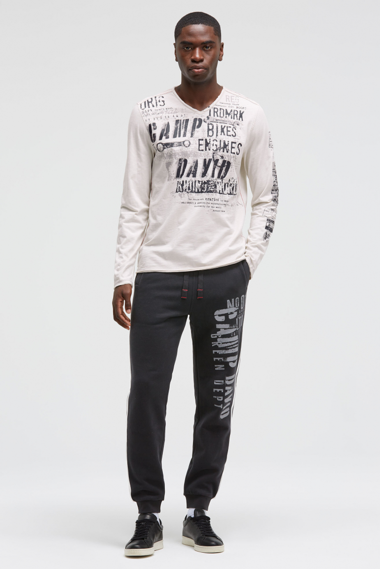 Longsleeve im Vintage Look mit Used Prints