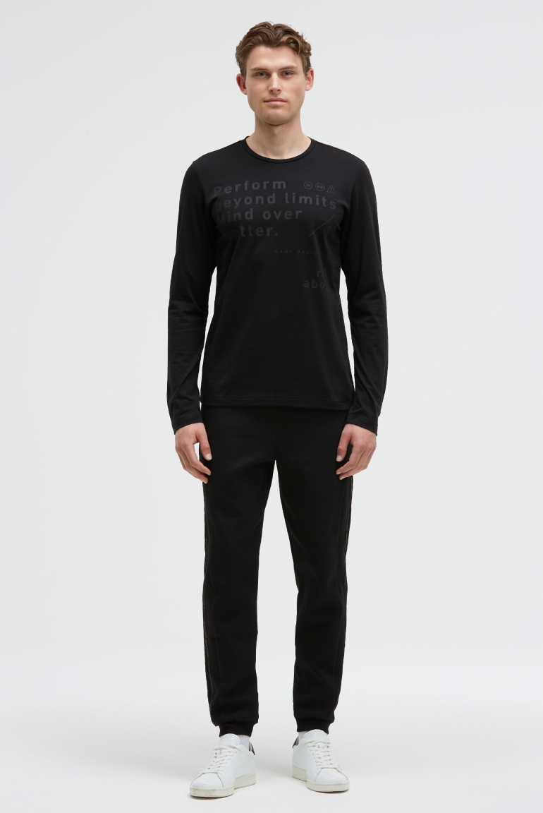 Longsleeve mit Folienprint