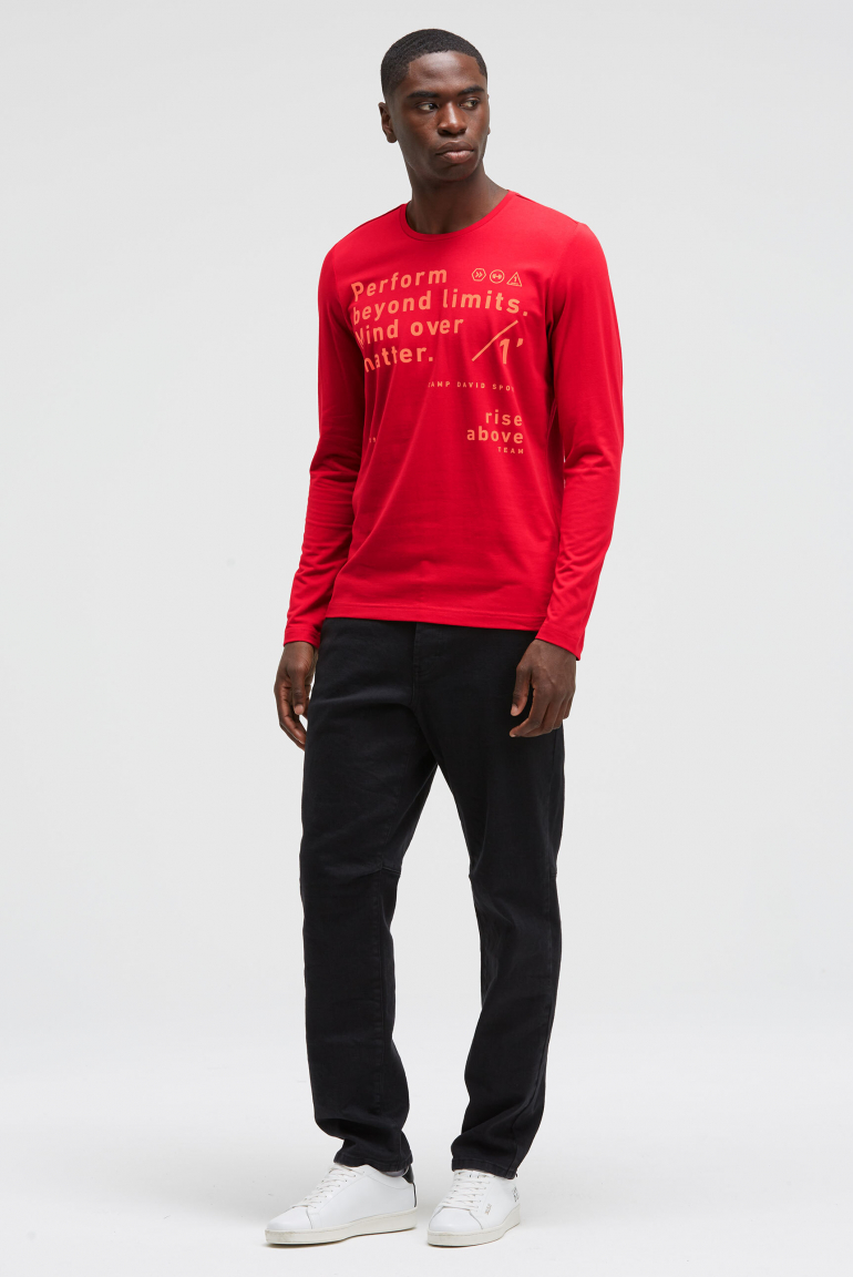 Longsleeve mit Folienprint
