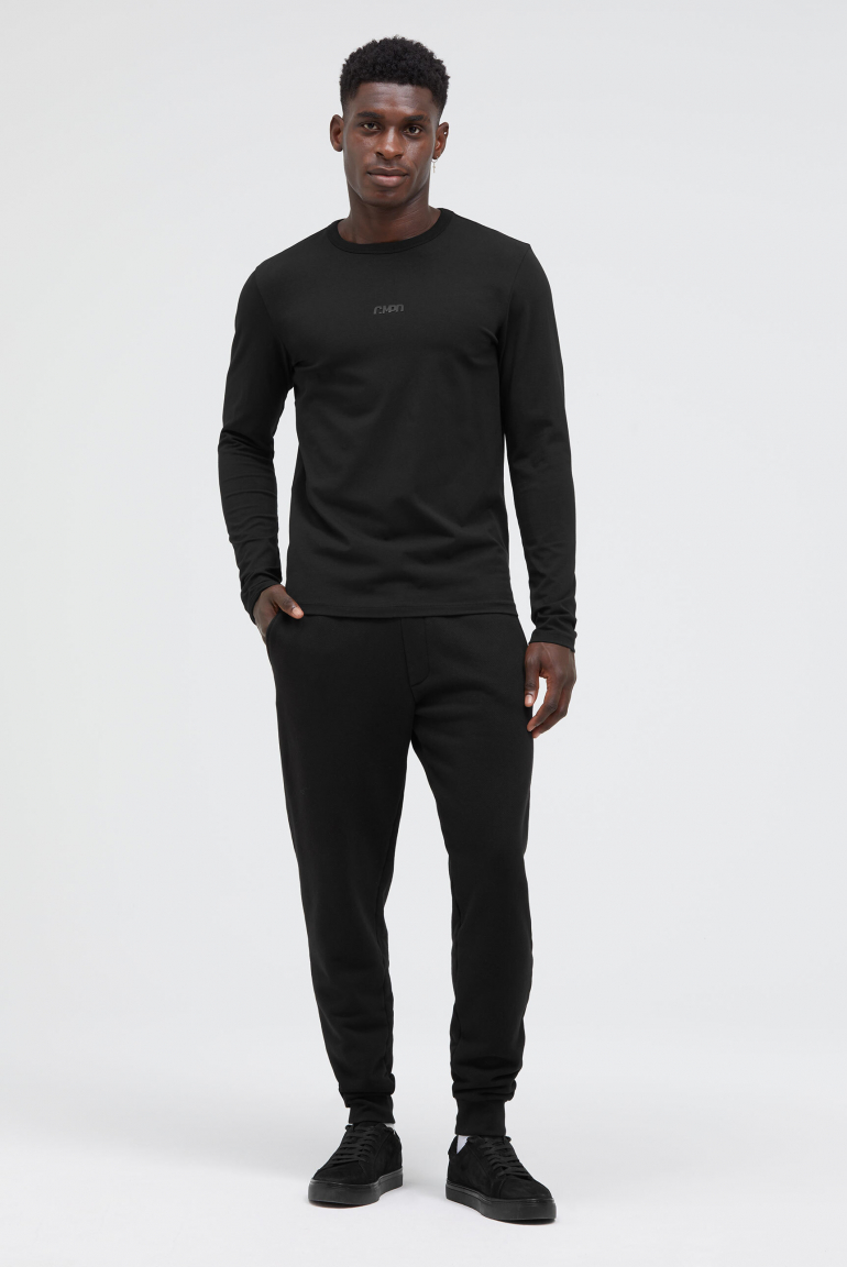 Longsleeve mit tonalem Rubber Logo