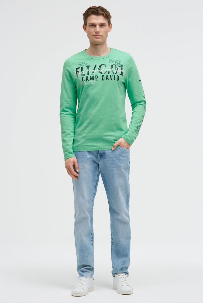 Longsleeve mit Used Prints
