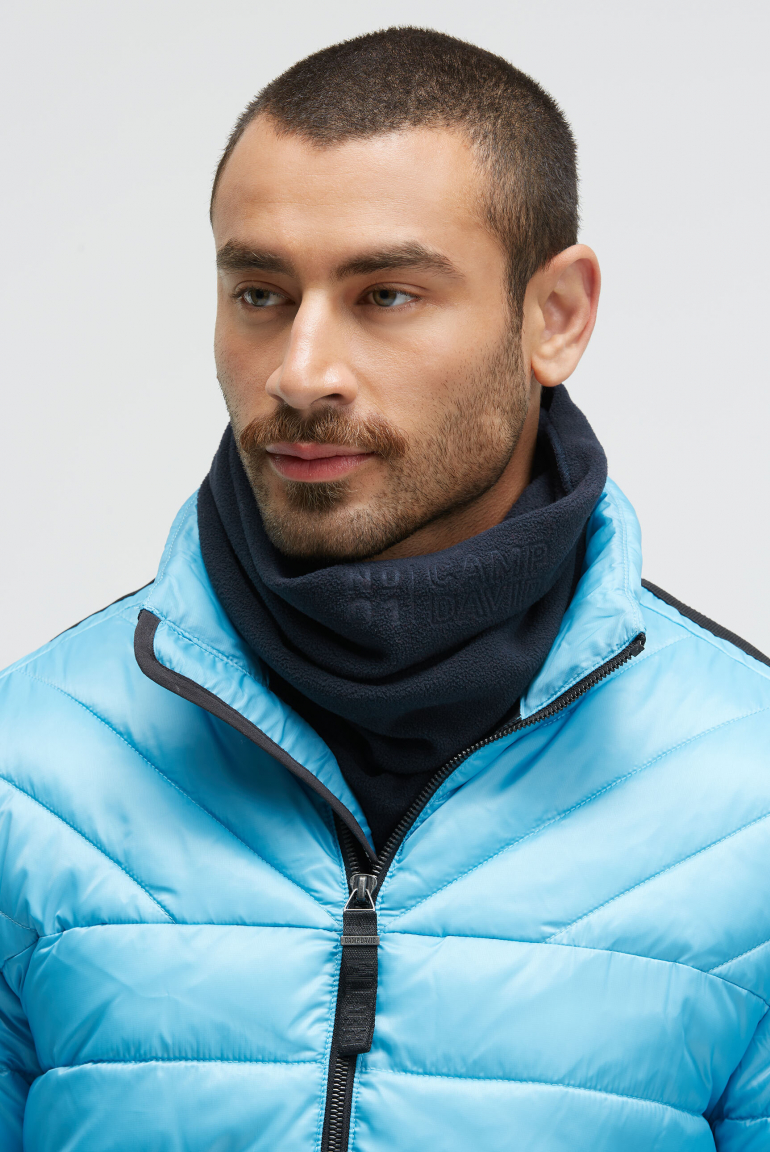Loop Schal aus Fleece mit Logo-Prägung
