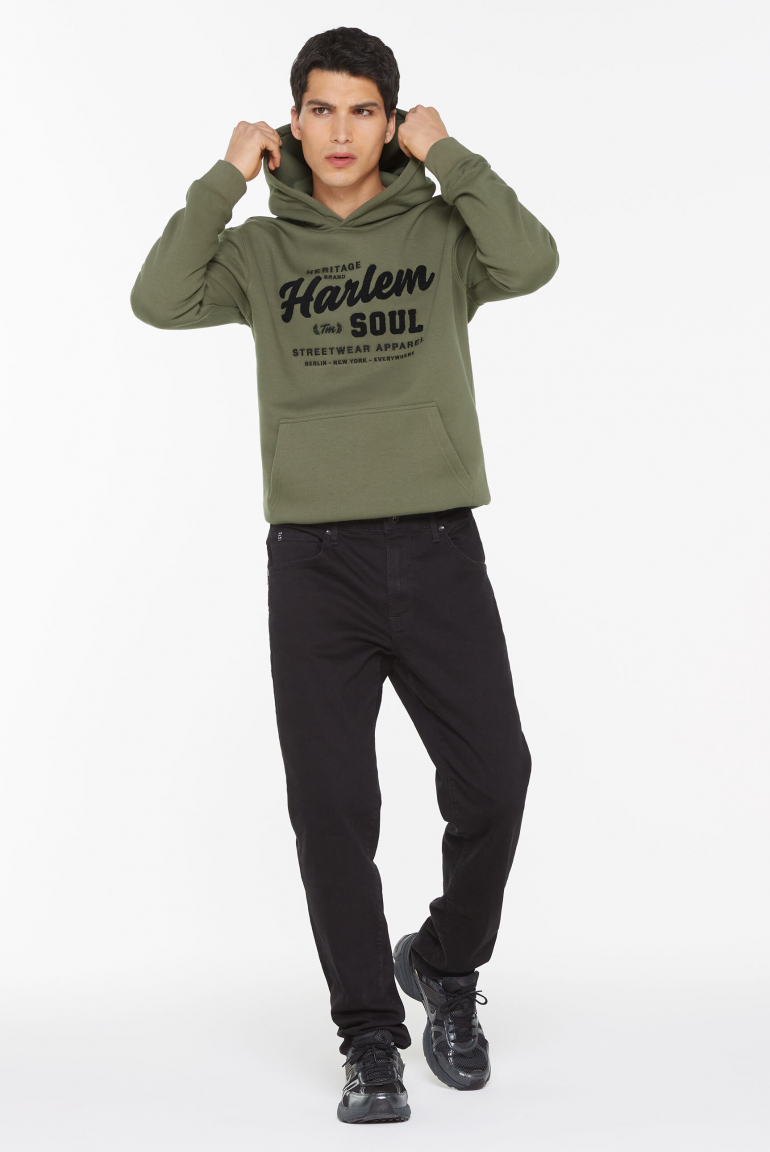 MON-TEL Hoodie mit Frottee-Logo