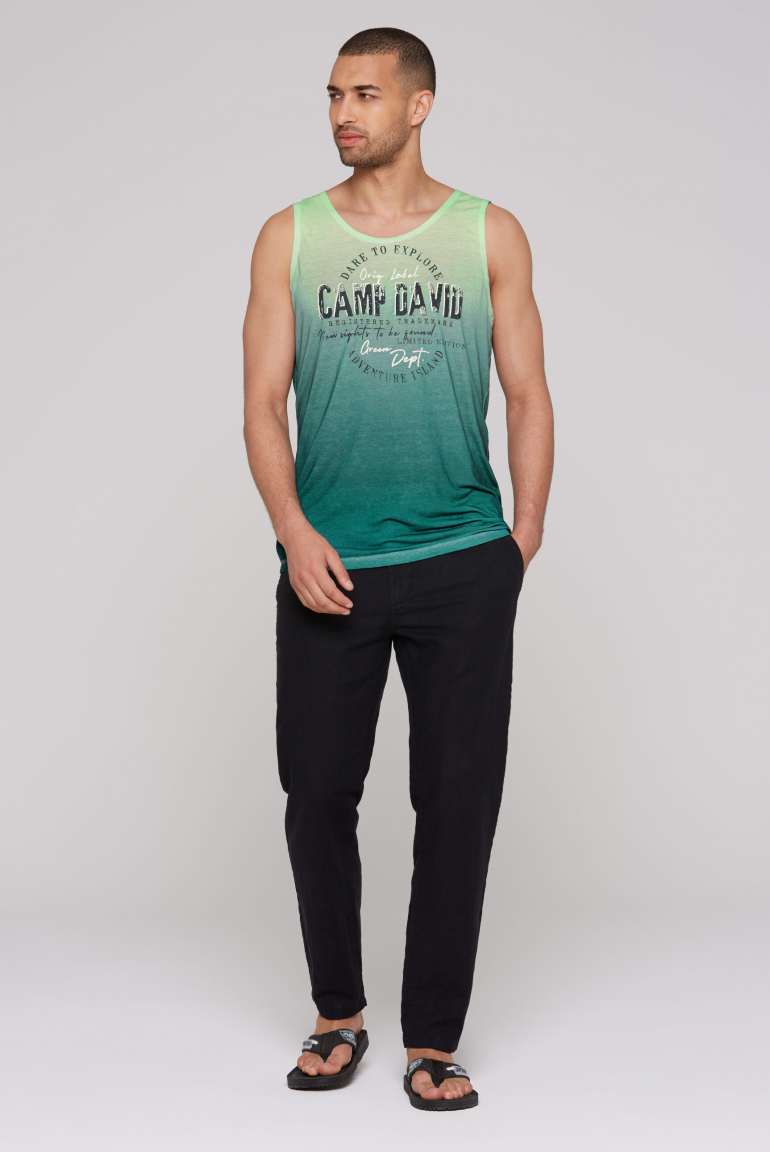 Muskelshirt Dip Dye mit Ausbrenner-Effekten