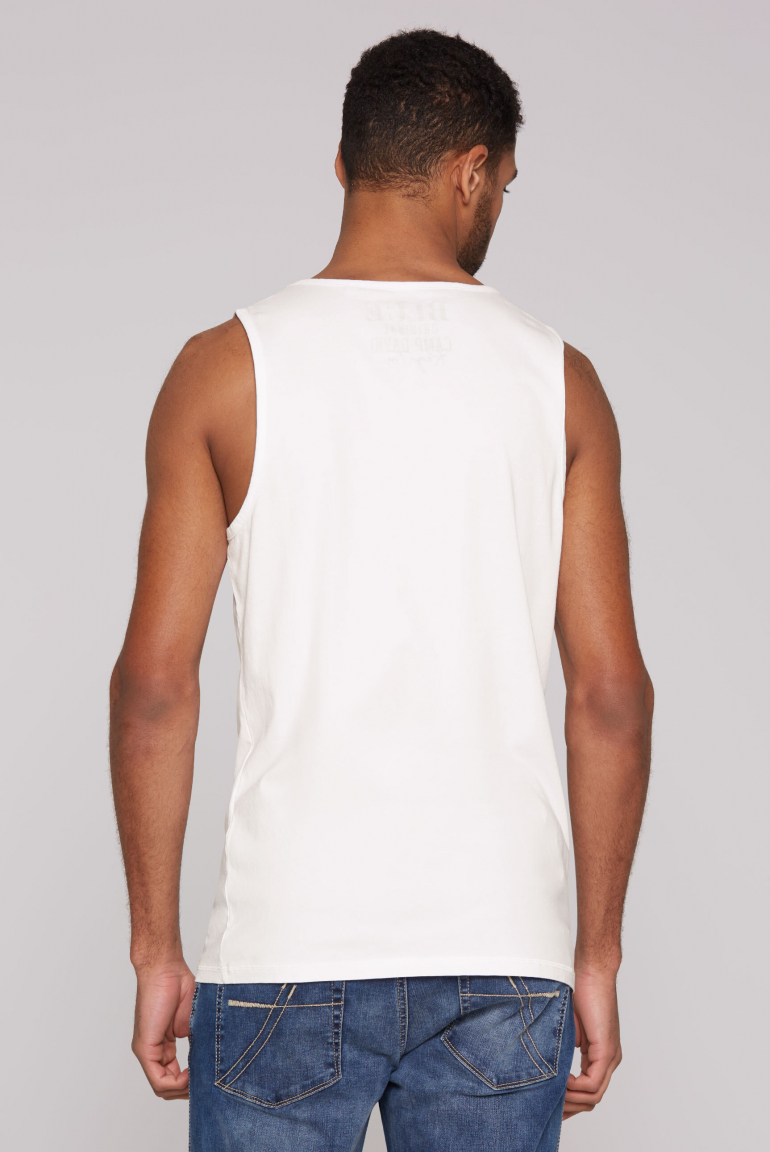 Muskelshirt mit Label Print