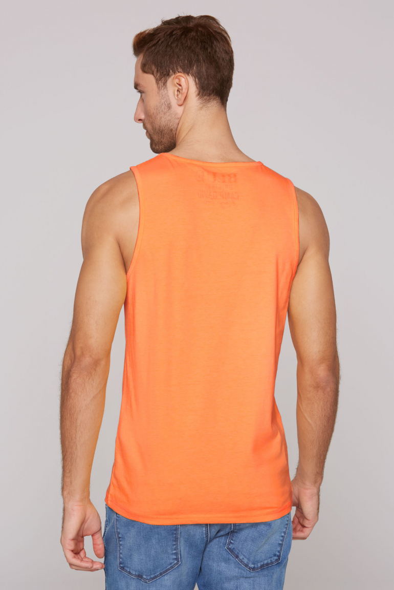 Muskelshirt mit Label Print