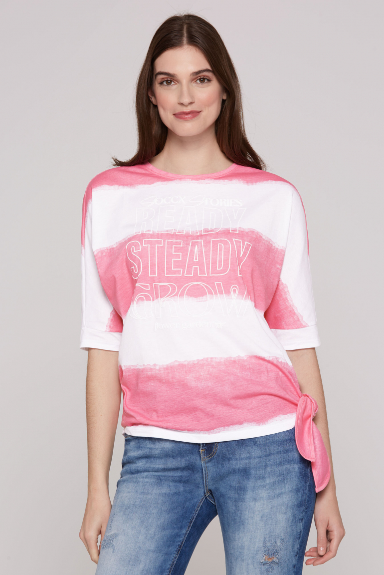Oversized T-Shirt mit Streifen-Design