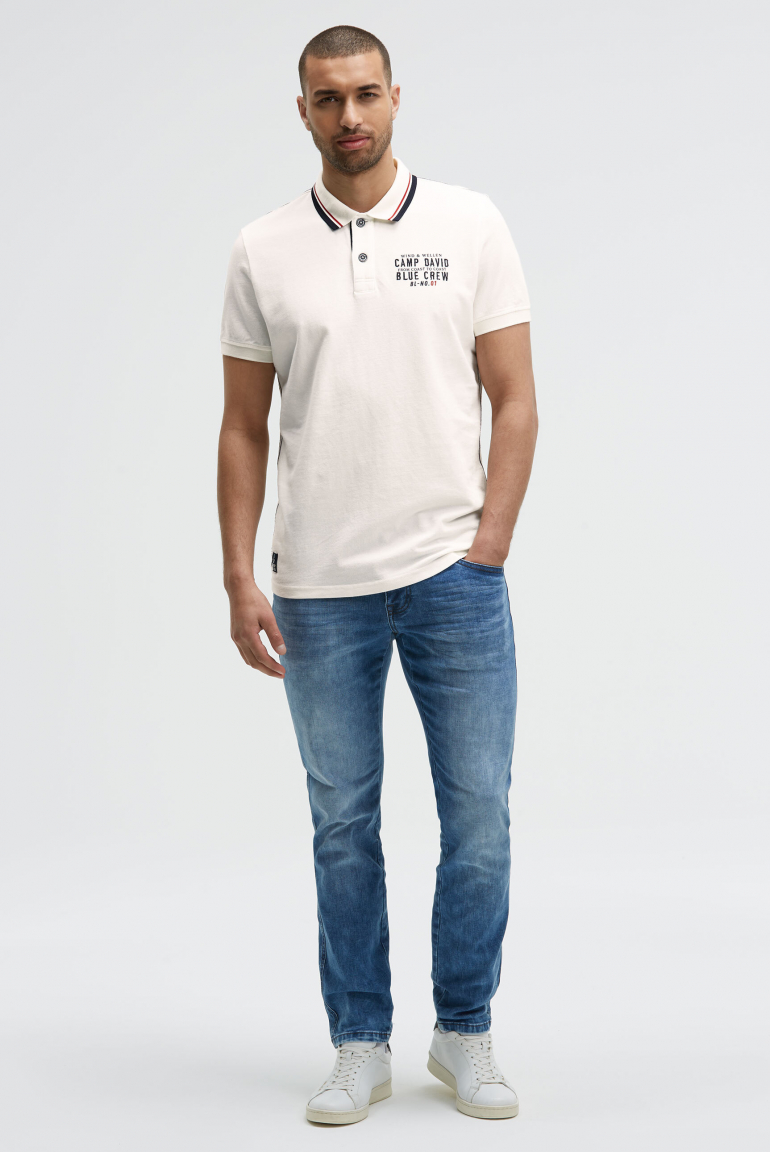 Pikee-Polo mit Logo-Stickerei