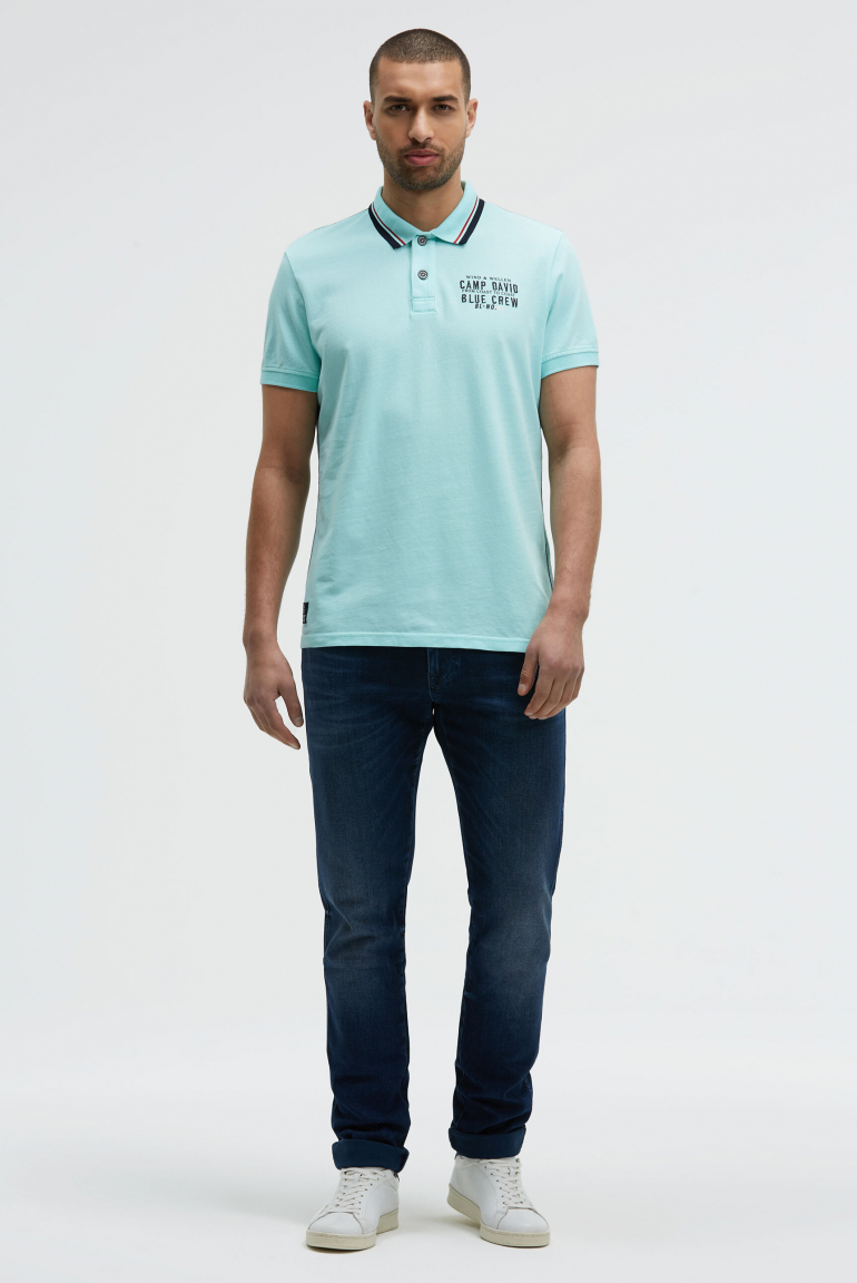 Pikee-Polo mit Logo-Stickerei