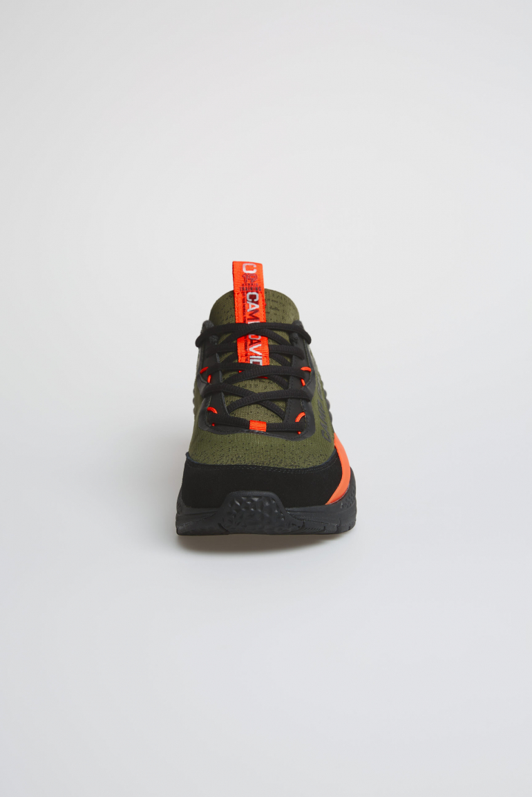 Premium Sneaker mit Jacquard-Design und Rubber Logo