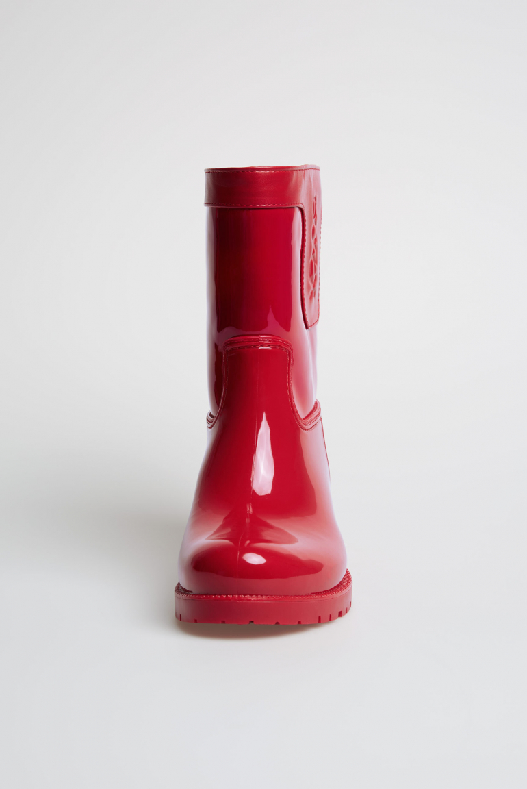 Regenstiefel mit Logo-Prägung