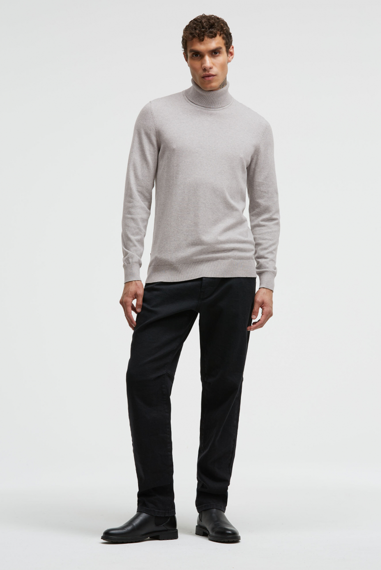 Rollkragenpullover Feinstrick