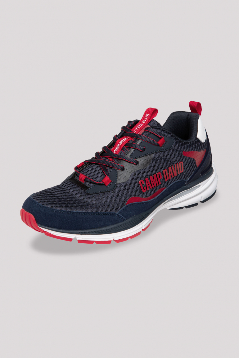 Running Sneaker mit Mesh-Struktur und Logo