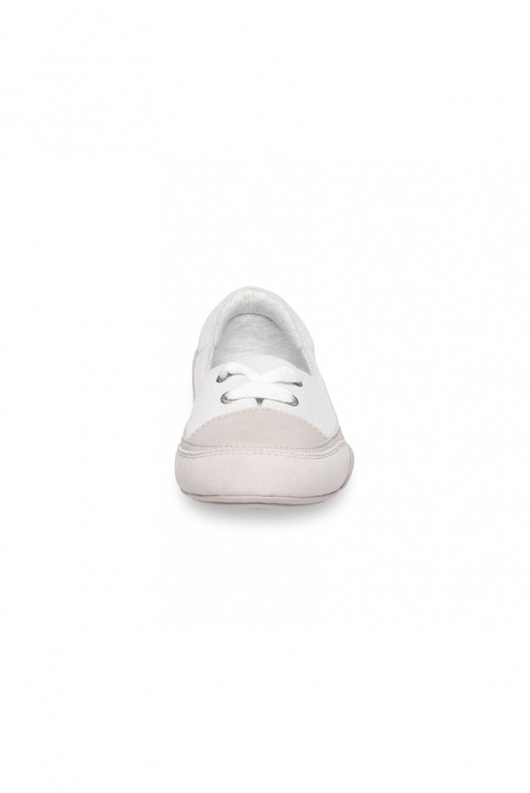 Sneaker Ballerina im Materialmix mit Glitter-Effekten