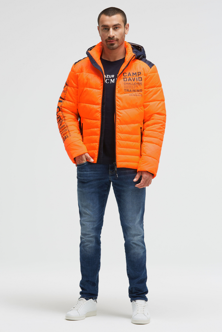 Steppjacke mit Colour-Details