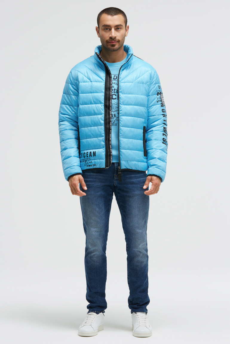 Steppjacke mit Logo Prints