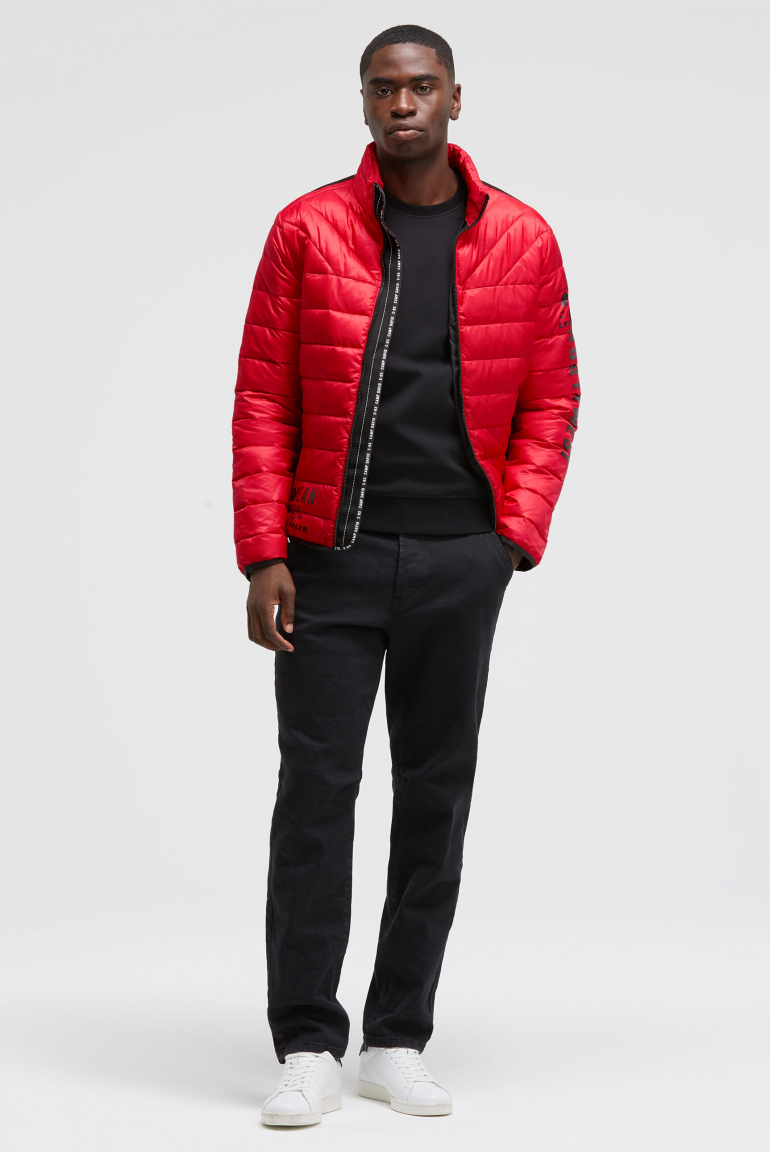 Steppjacke mit Logo Prints