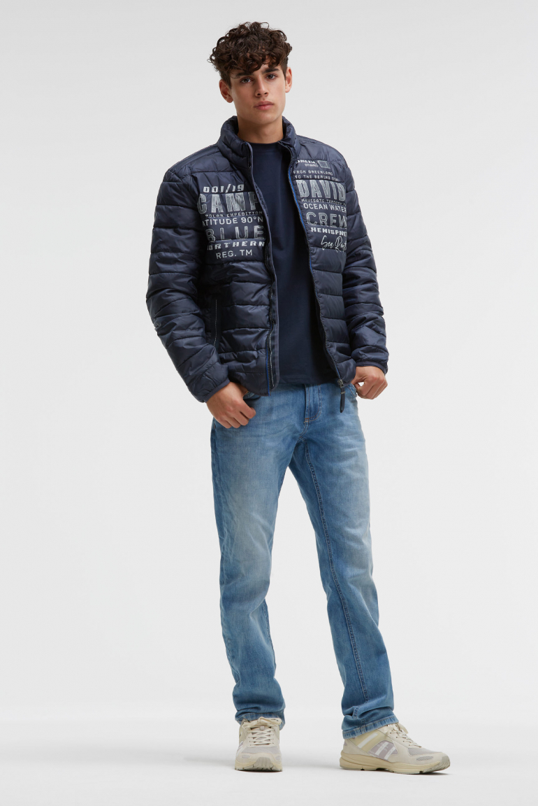 Steppjacke mit Logo Prints