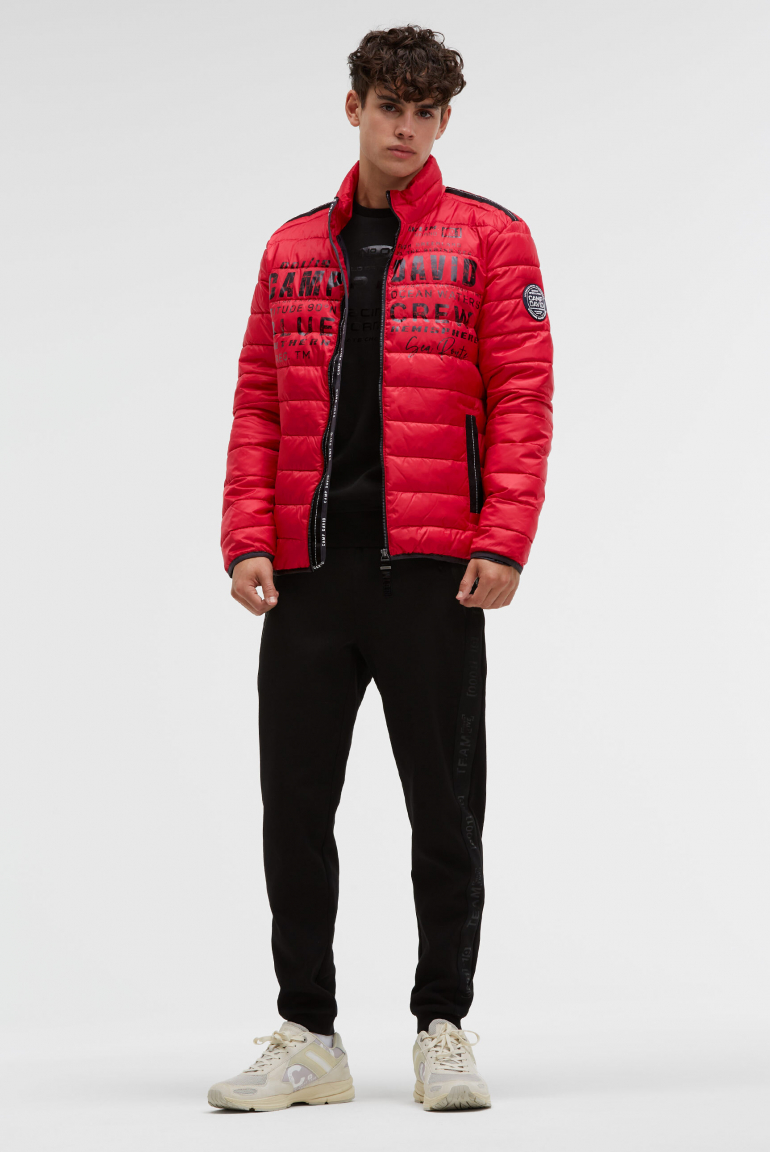 Steppjacke mit Logo Prints