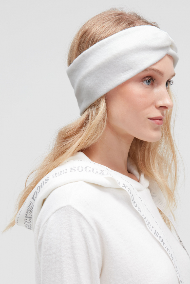 Stirnband aus Flauschstrick