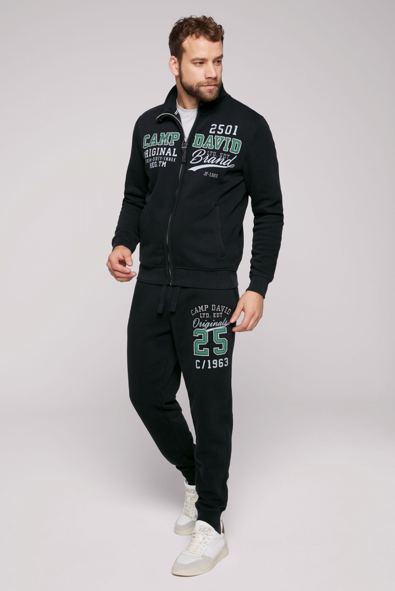 Sweatjacke mit Artwork im Retro-Style