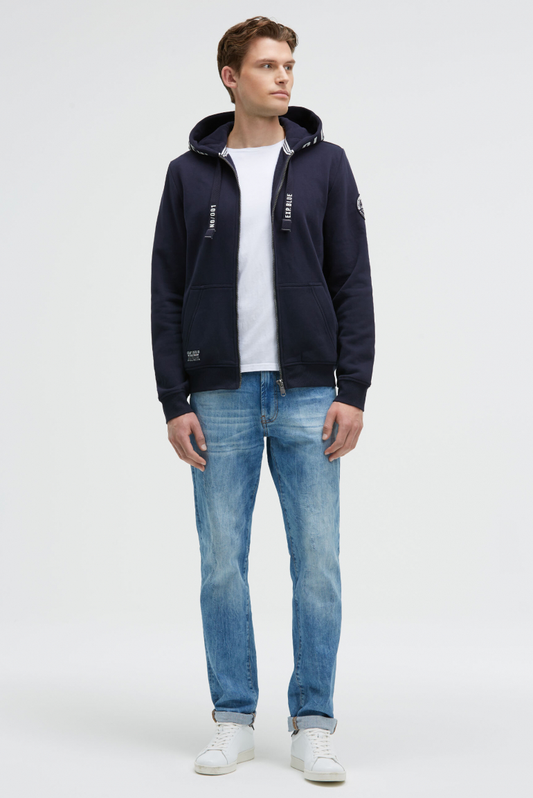 Sweatjacke mit Kapuzen-Artwork