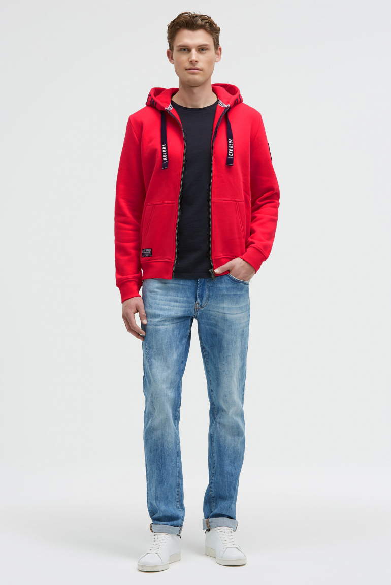 Sweatjacke mit Kapuzen-Artwork