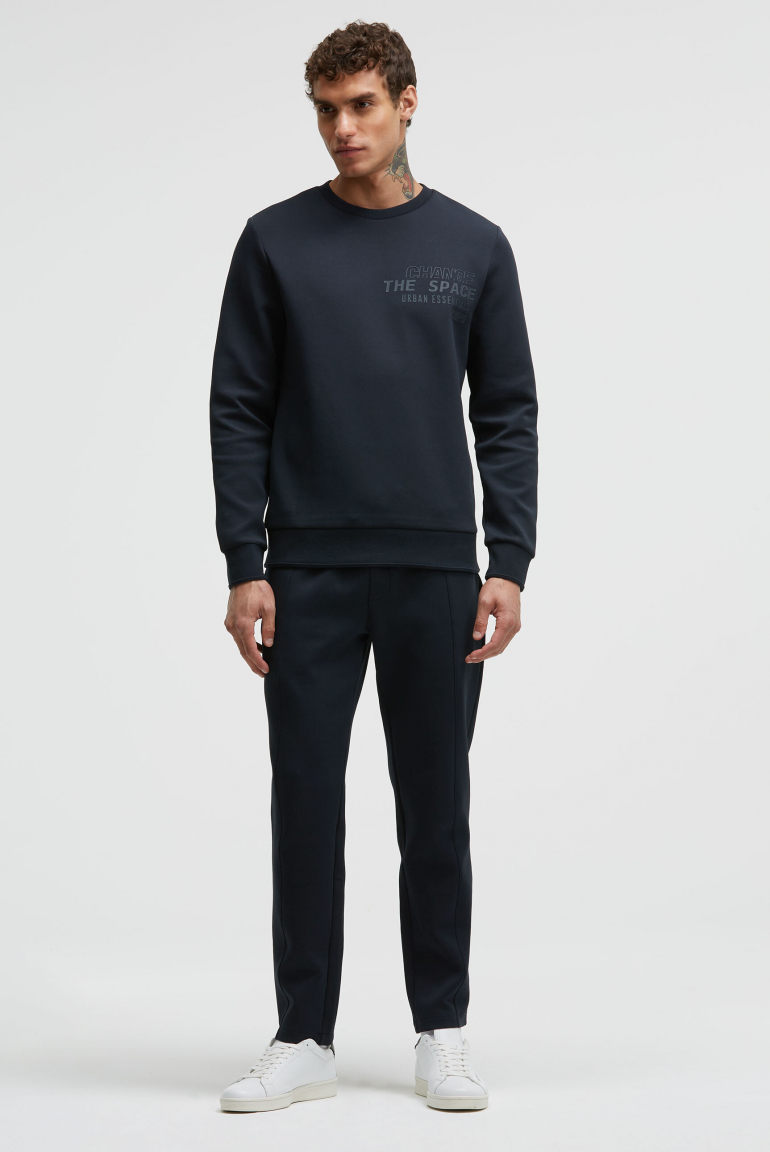 Sweatshirt in Scuba-Qualität mit Rubber Artwork