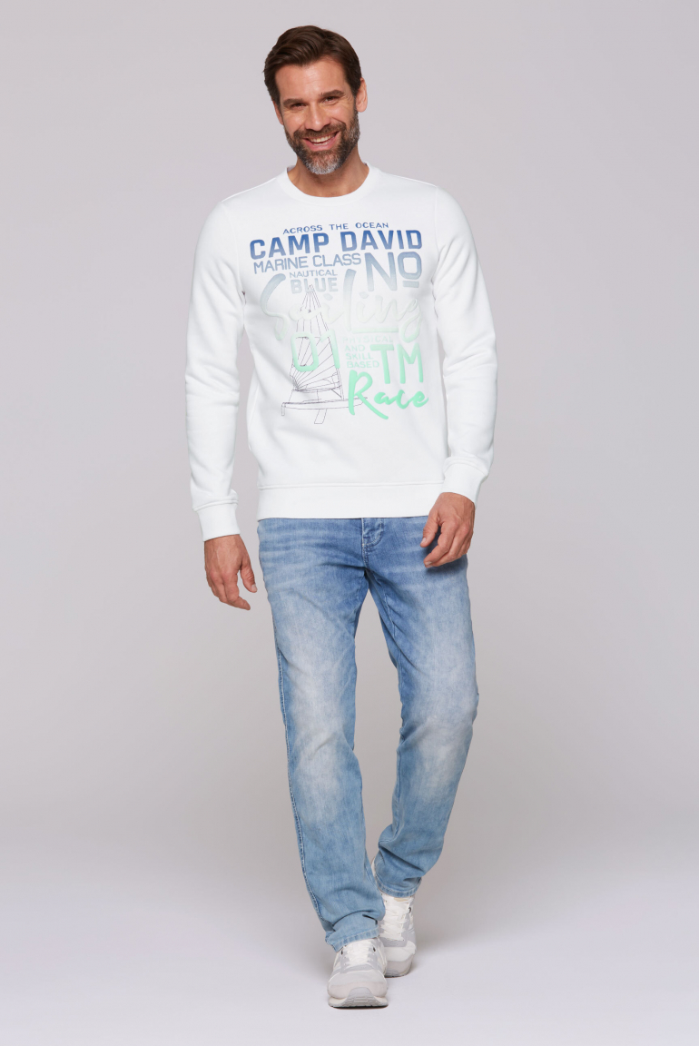 Sweatshirt mit Colour Gradient Puffprint