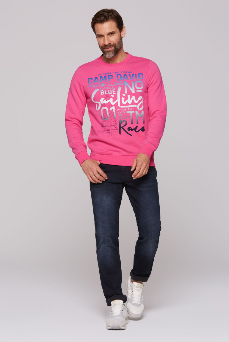 Sweatshirt mit Colour Gradient Puffprint