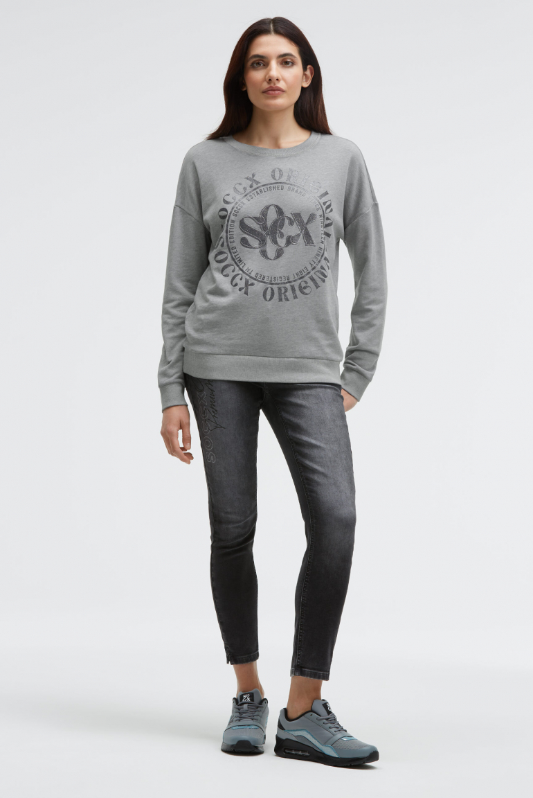 Sweatshirt mit Glitter Artwork