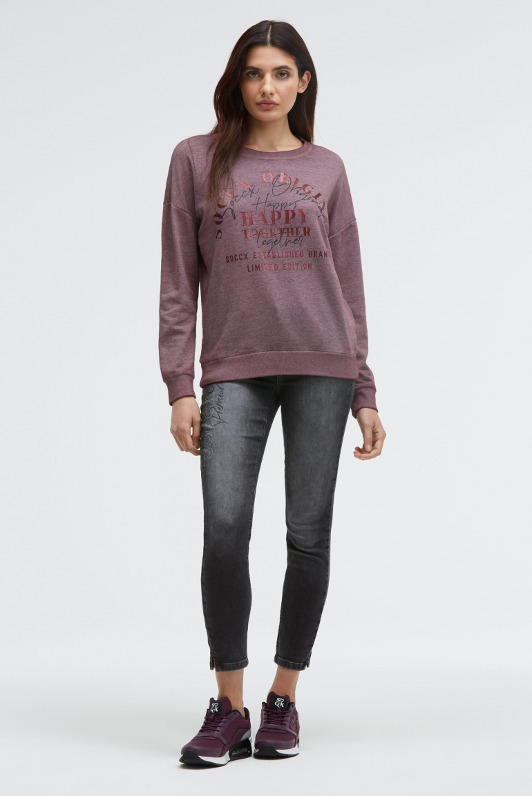 Sweatshirt mit Glitter Artwork