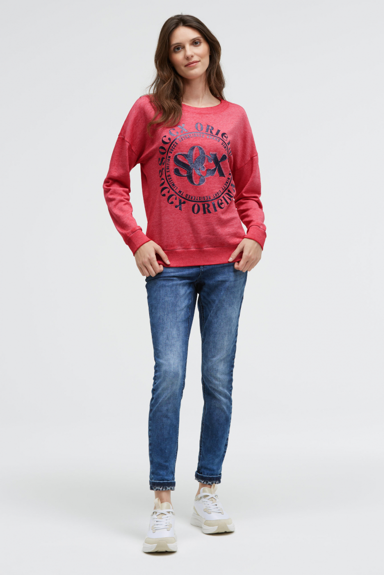Sweatshirt mit Glitter Artwork