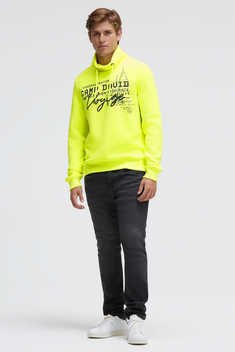 Sweatshirt mit Kragen und Artwork