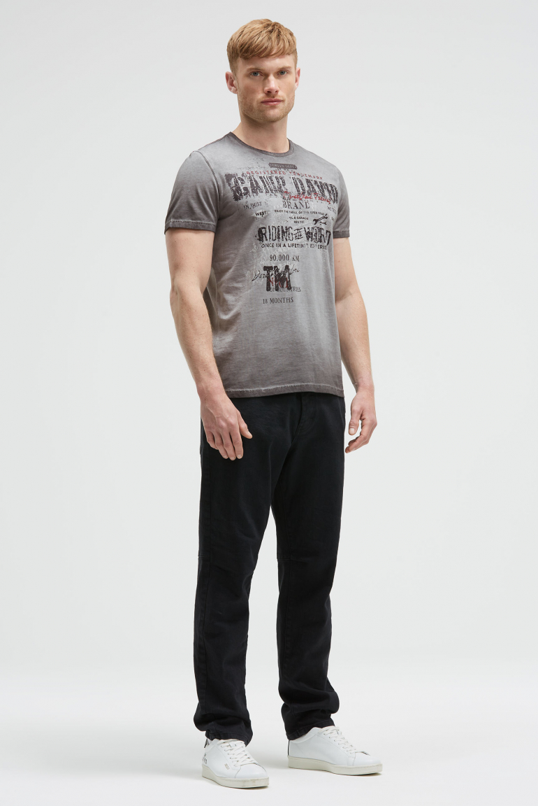 T-Shirt im Used Look mit Crack Prints