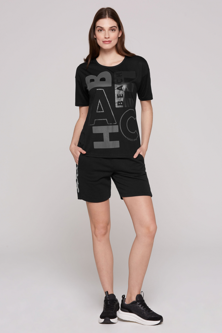 T-Shirt Loose Fit mit Beach Print