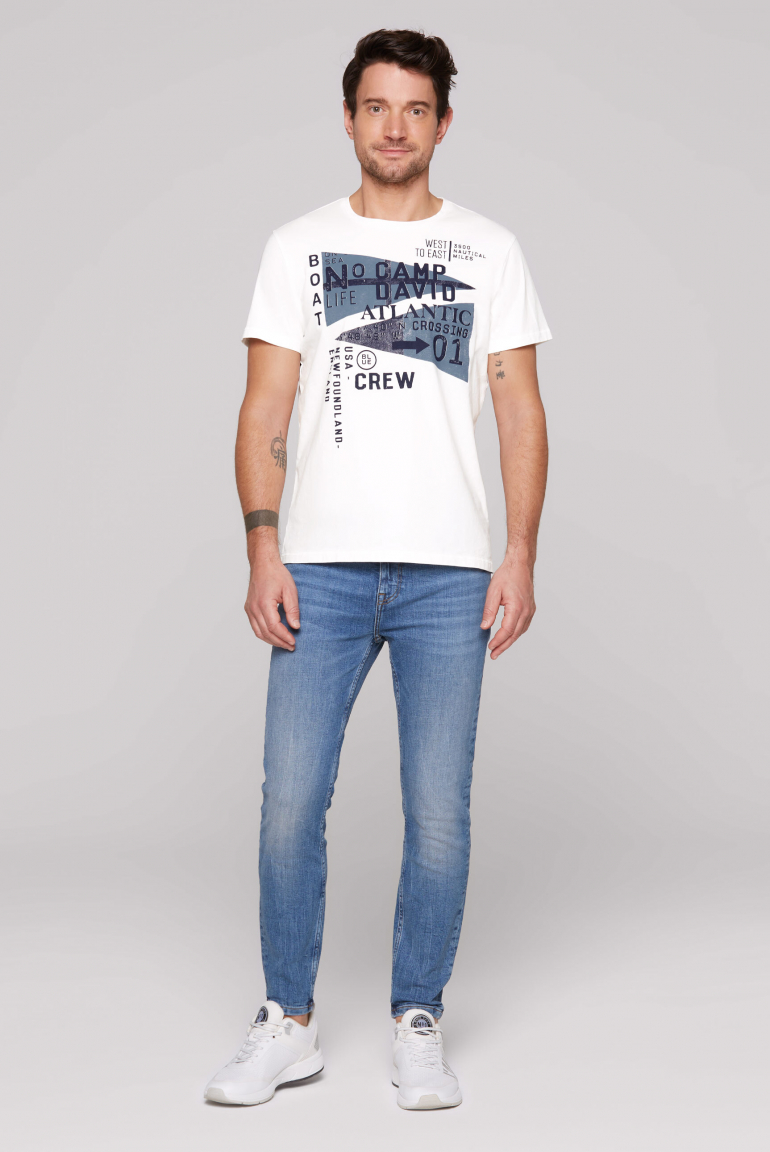 T-Shirt mit Label Prints