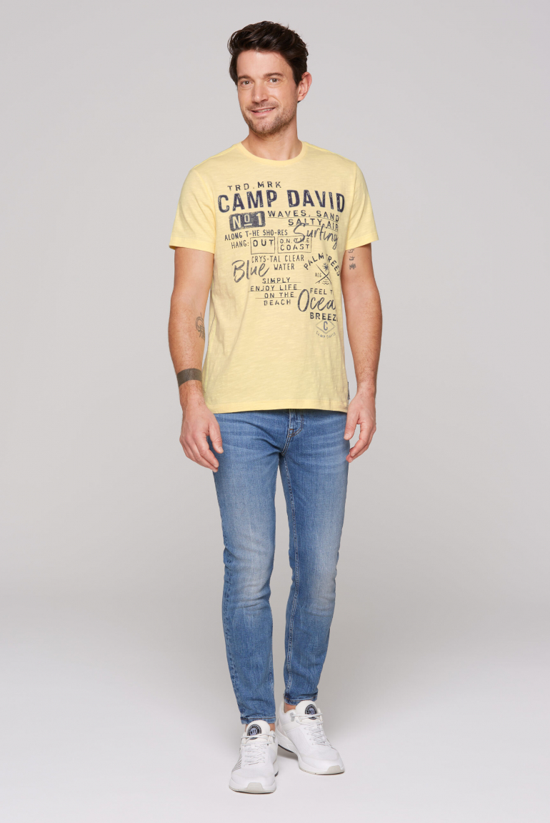 T-Shirt mit Prints im Used Look